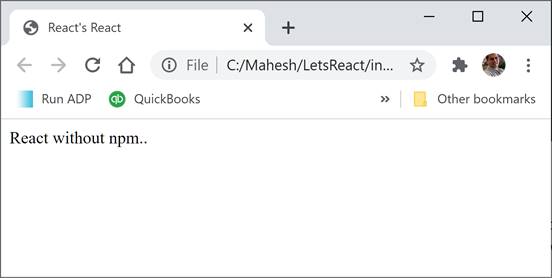 How to create a React app